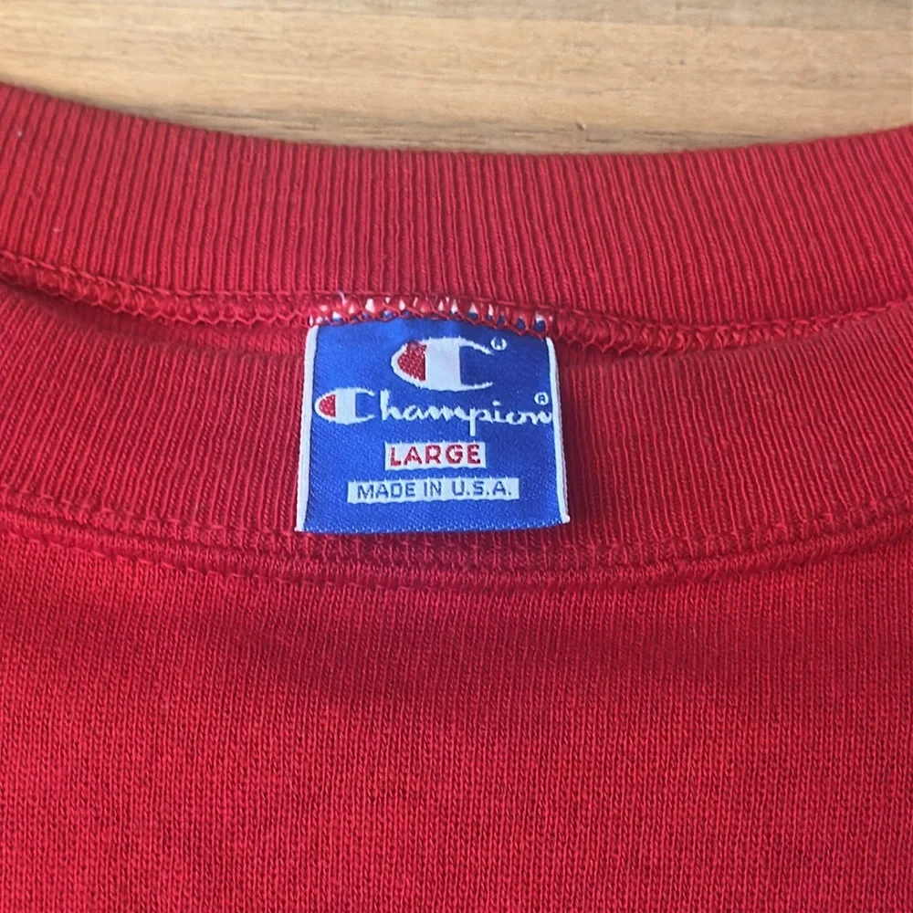 Mint condition Vintage Short Sleeve Champion Short Sleeve Sweatshirt - Picture 3 of 5